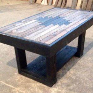 repurposed pallet accent table