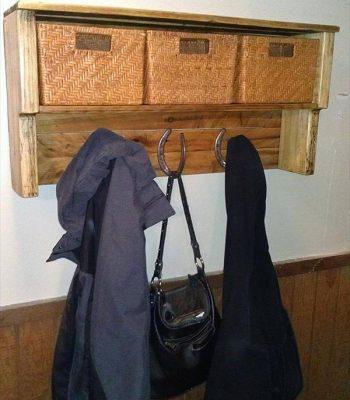 repurposed pallet coat rack