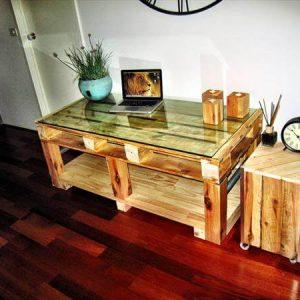 recycled pallet TV unit