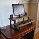 upcycled pallet unique standing computer desk