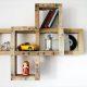 recycled pallet wall decorative wall shelf
