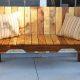 recycled pallet sitting bench