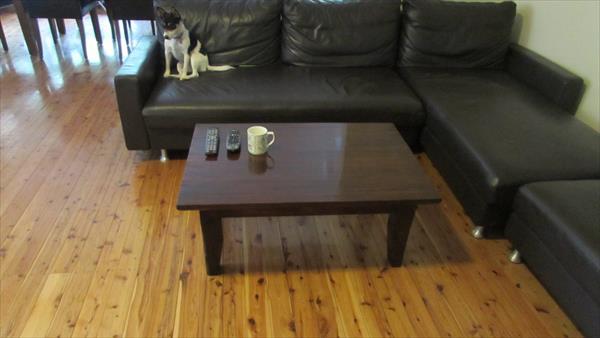 diy pallet laminated pallet coffee table