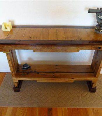 handcrafted pallet sofa table