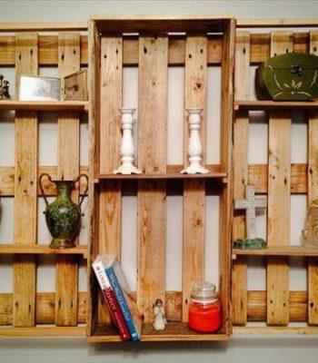 pallet wall shelf
