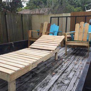 recycled pallet lounge chair