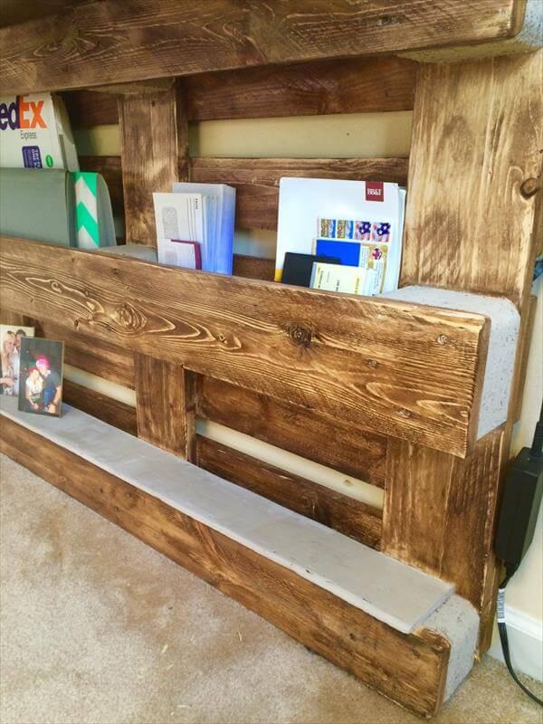 DIY Upcycled Pallet Wall Computer Desk – 101 Pallets