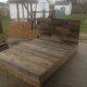 wooden pallet platform bed