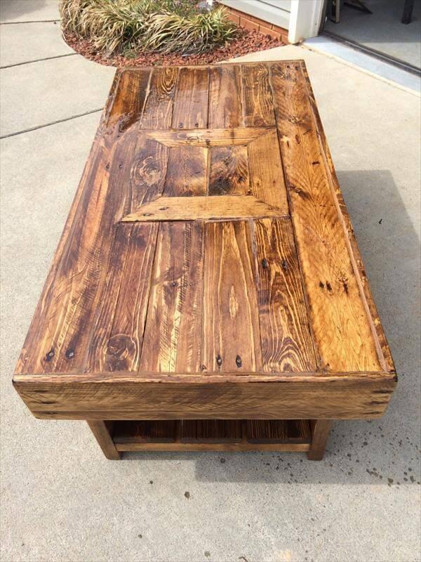 reclaimed pallet grand coffee table