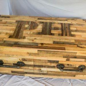recycled pallet custom built coffee table