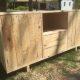 recycled pallet media console and TV unit