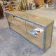 reclaimed pallet and steel console table