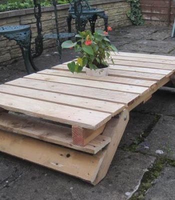 recycled pallet patio table