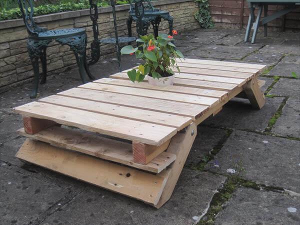 Diy Pallet Patio Table With Folding, How To Make Patio Table From Pallets