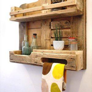 pallet kitchen decorative and functional shelf