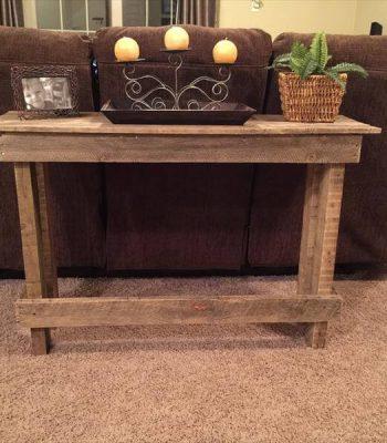 sofa table made of pallets
