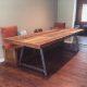 wooden pallet A-frame conference table