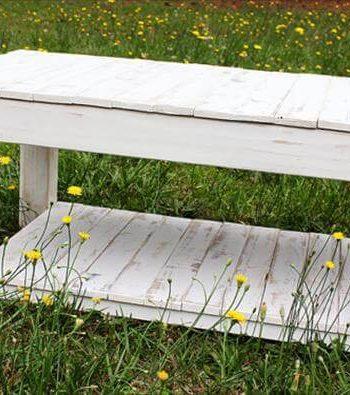 diy pallet white washed coffee table