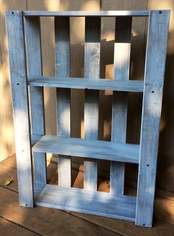 Diy Pallet Art Style Wall Shelves 101 Pallets