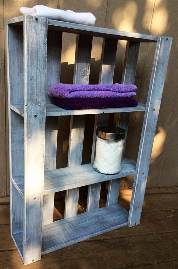 DIY Pallet Art Style Wall Shelves – 101 Pallets