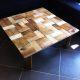 recycled pallet coffee table with patterned top
