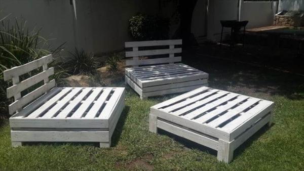 adjustable pallet outdoor furniture set