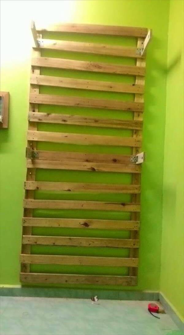 recycled pallet cloth rack