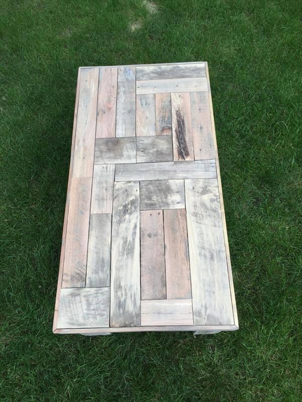 diy wooden pallet coffee table