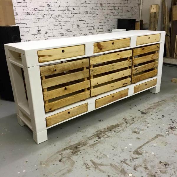 Pallet TV Stand / Cabinets and Drawers - 101 Pallets