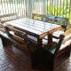 pallet patio dining set
