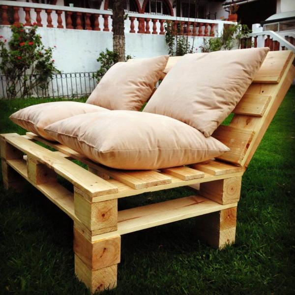 wooden pallet outdoor sofa set