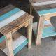 wooden pallet nightstands or side tables