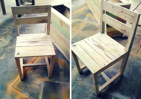 Diy Pallet Wood Chair 101 Pallets