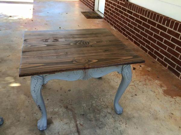 diy Pallet end table with pallet top,