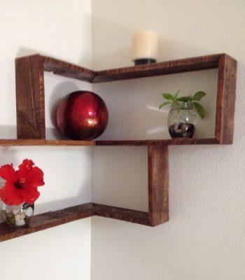 diy pallet rectangular decorative shelf