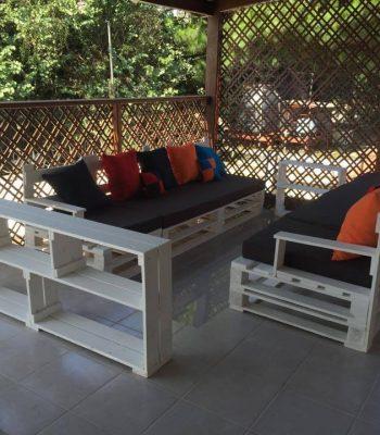 no-cost pallet patio sofa set
