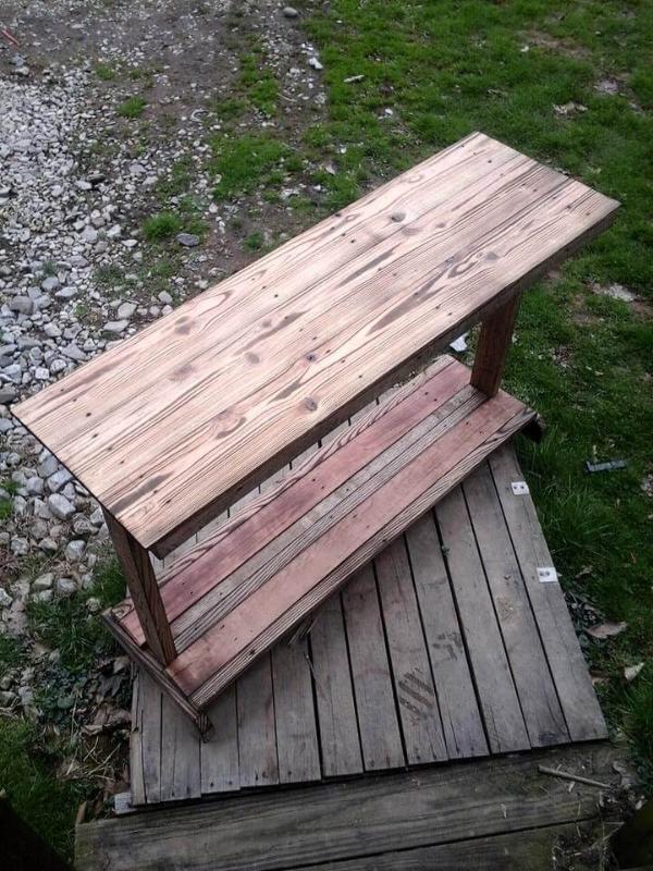 pallet entryway table