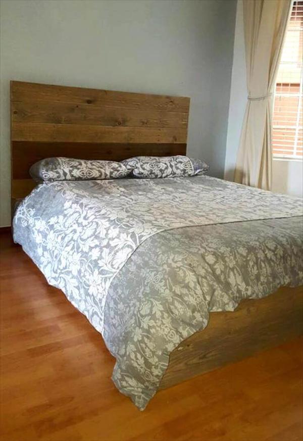 low-cost pallet bed