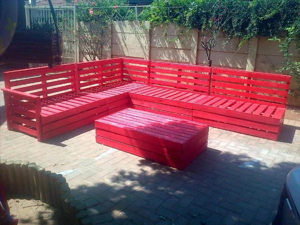 pallet patio furniture set