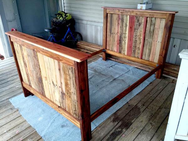 Pallet king deals bed frame