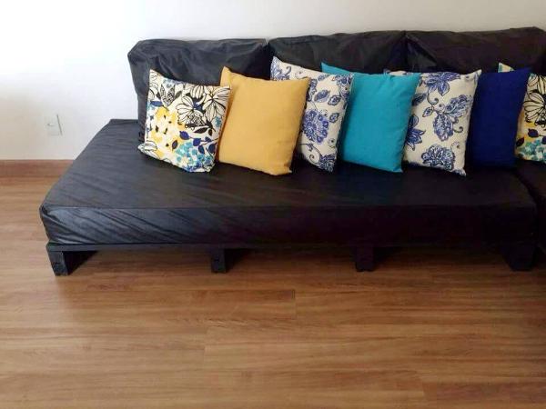 upcycled whole pallet sectional couch