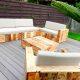 reclaimed wooden pallet block style sofa set