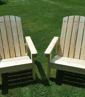 wooden pallet Adirondack chairs