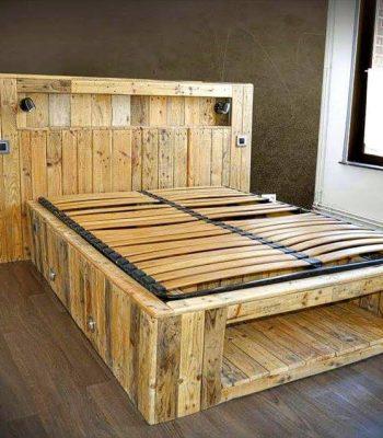 handmade pallet lasting bed with all modern features