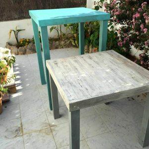 rustic pallet mini tables or stands