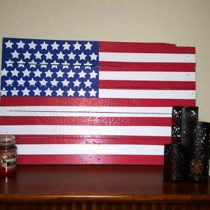 diy wooden pallet country flag wall art