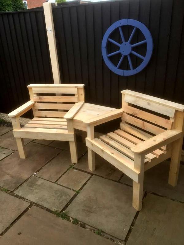 pallet arm chairs