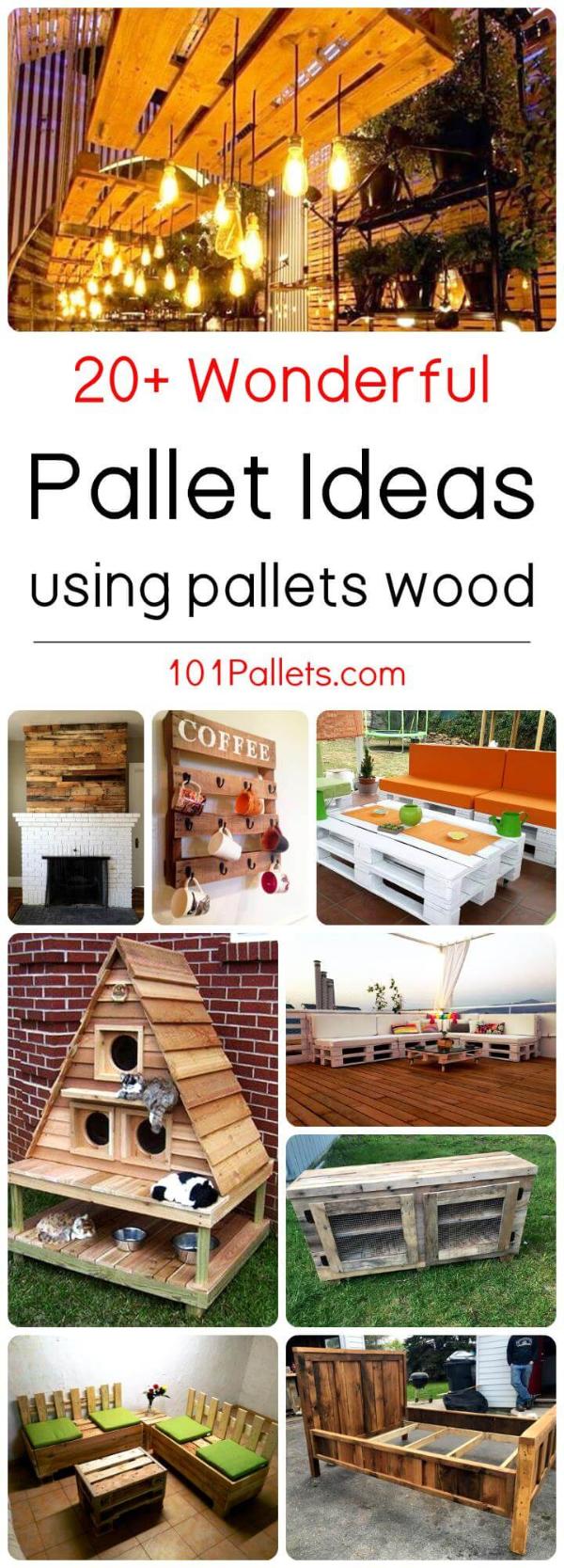 20 Wonderful Pallet Ideas Using Pallets Wood