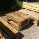 simple pallet outdoor seating