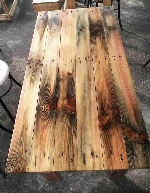 Scorched Pallet Table 101 Pallets